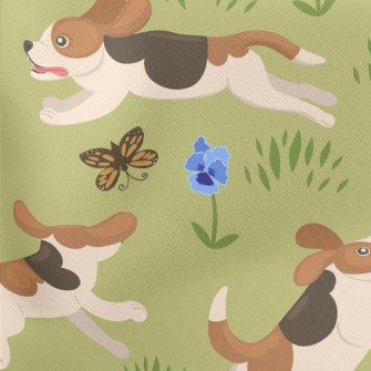 Running Beagle Lightweight Cotton Poplin