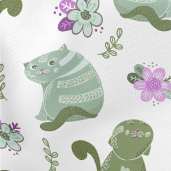 Playing Coquettishly With Kitt Lightweight Cotton Poplin
