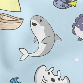Shark Ray Sunfish Lightweight Cotton Poplin