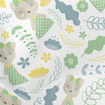 Kitten Wears Elegant Dotted Ou Lightweight Cotton Poplin