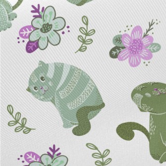 Playing Coquettishly With Kitt Midweight Cotton Poplin