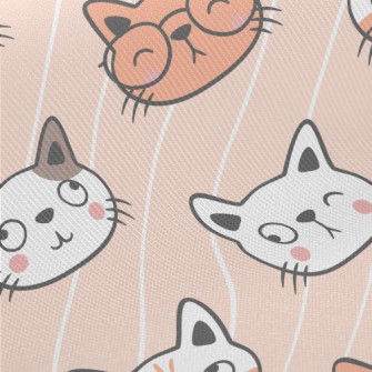 Kitten Funny Expression Midweight Cotton Poplin