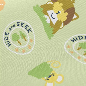 Cat And Mouse Hide And Seek Midweight Cotton Poplin