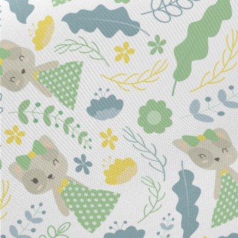 Kitten Wears Elegant Dotted Ou Midweight Cotton Poplin