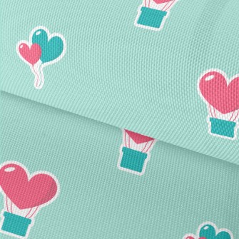 Love Hot Air Balloon Waterproof Oxford