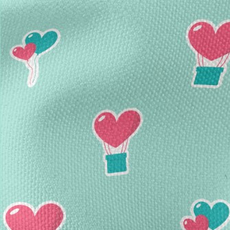 Love Hot Air Balloon Waterproof Canvas