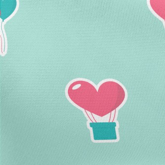 Love Hot Air Balloon Pongee