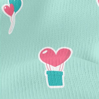 Love Hot Air Balloon Stretch Jersey