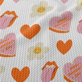 Valentine&#39;s Heart Cake Birdseye Piqué