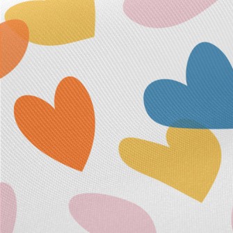 Colorful Cute Love Heart Twill