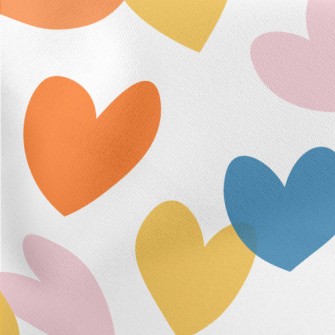 Colorful Cute Love Heart Stretch Ponte