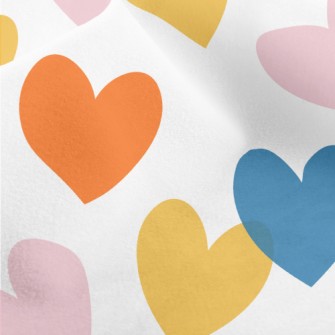 Colorful Cute Love Heart Micro Fleece