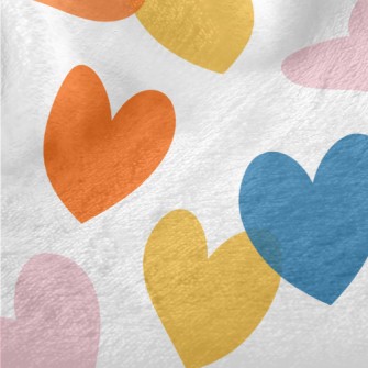 Colorful Cute Love Heart Minky