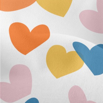 Colorful Cute Love Heart Lightweight Performance Linen