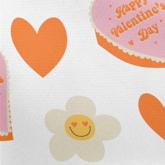 Valentine&#39;s Heart Cake Pongee