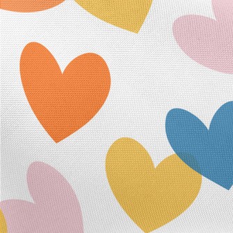 Colorful Cute Love Heart Pongee