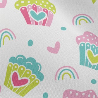 Colorful Heart Cake Chiffon