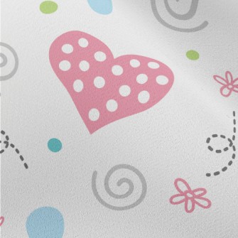 Dot Love Lines Chiffon