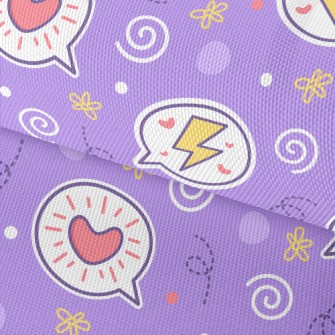 Lightning Heart Sticker Waterproof Oxford