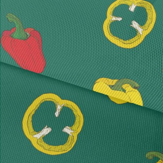 Delicious Red And Yellow Bell  Waterproof Oxford