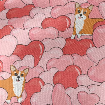Full Of Love Corgi Waterproof Canvas