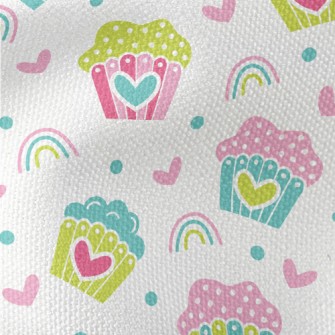 Colorful Heart Cake Waterproof Canvas