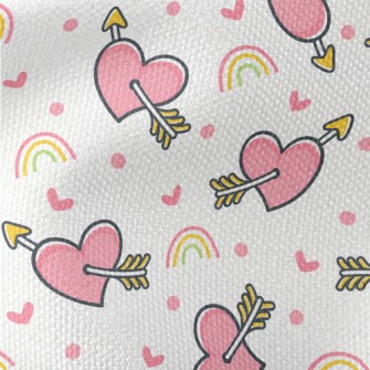 Heart Shot With One Arrow Waterproof Canvas