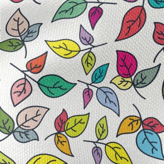 Vibrant Colorful Leaves Waterproof Canvas