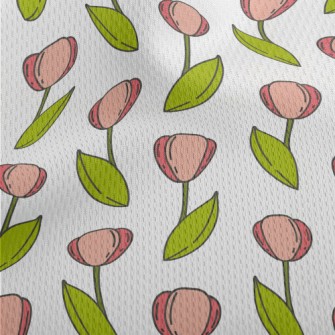 Mini Tulips Athletic Mesh Flat Back
