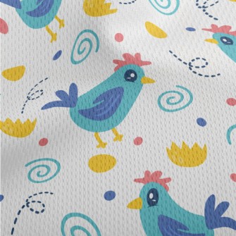 Watery Big Eyed Cock Athletic Mesh Flat Back