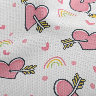 Heart Shot With One Arrow Athletic Mesh Flat Back