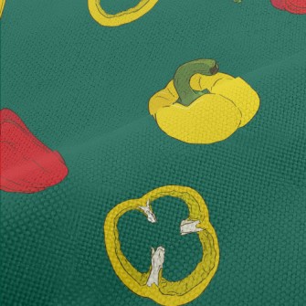 Delicious Red And Yellow Bell  Performance Linen