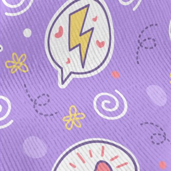 Lightning Heart Sticker Standard Corduroy