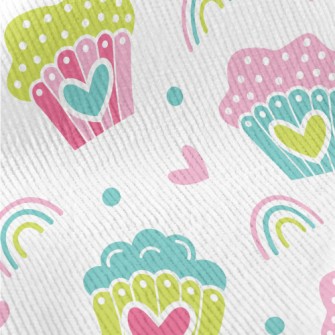 Colorful Heart Cake Standard Corduroy