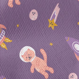 Rocket Space Cat Standard Corduroy