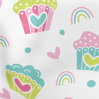 Colorful Heart Cake Stretch Ponte