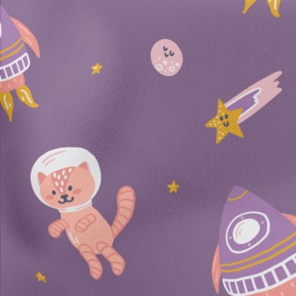 Rocket Space Cat Stretch Ponte