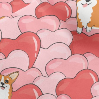 Full Of Love Corgi Micro Fleece