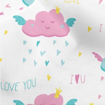 Clouds Love Raindrops Micro Fleece