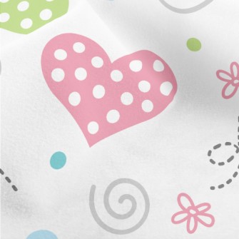 Dot Love Lines Micro Fleece