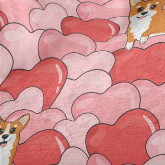 Full Of Love Corgi Minky