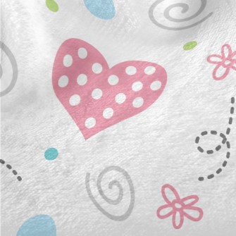 Dot Love Lines Minky