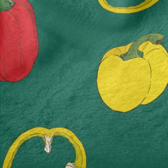 Delicious Red And Yellow Bell  Minky