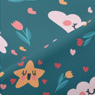 Shy Cloud Star Piqué