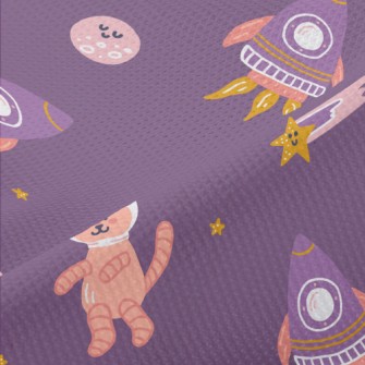 Rocket Space Cat Piqué