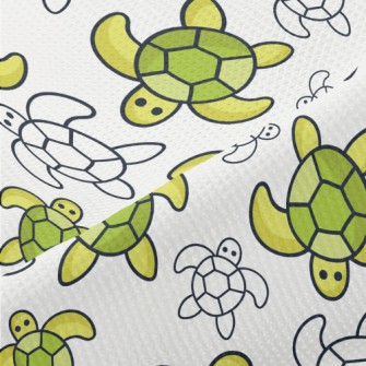 Cute Turtle Piqué