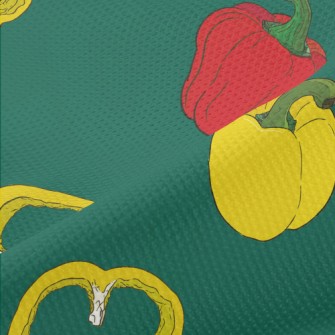 Delicious Red And Yellow Bell  Piqué