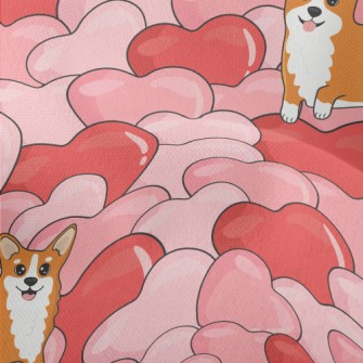 Full Of Love Corgi Lightweight Performance Linen