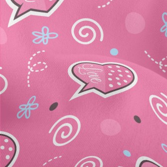 Love Dialogue Box Lightweight Performance Linen