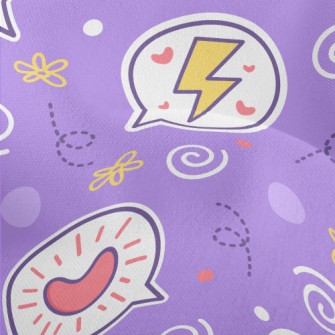 Lightning Heart Sticker Lightweight Performance Linen